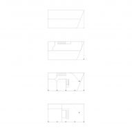 Plan of A House with an Inverted Roof by Fala Atelier