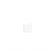Section of A House with an Inverted Roof by Fala Atelier