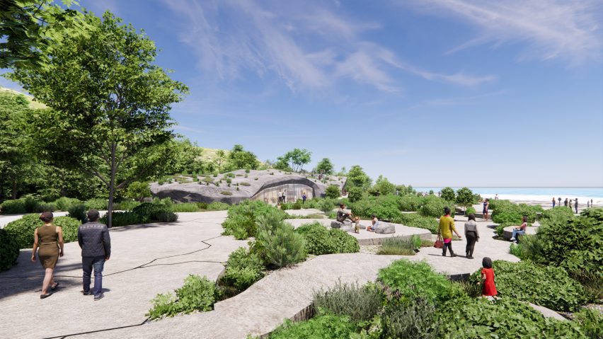 Nature Rocks visitor centre in Taiwan by MVRDV