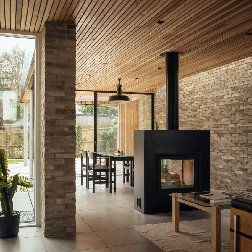 Interior view of Pavilion Rest by Neil Dusheiko Architects