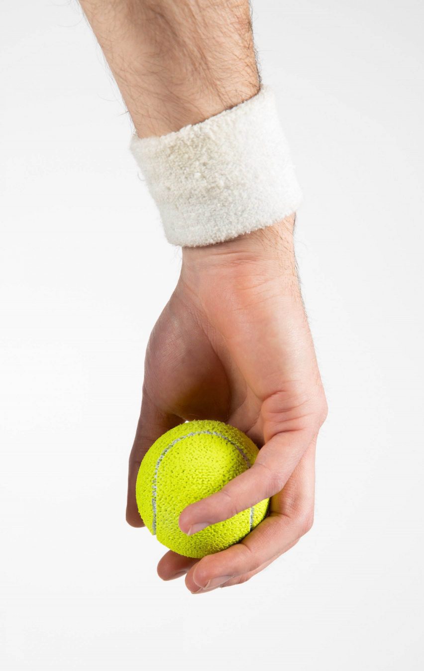 3D-printed tennis ball