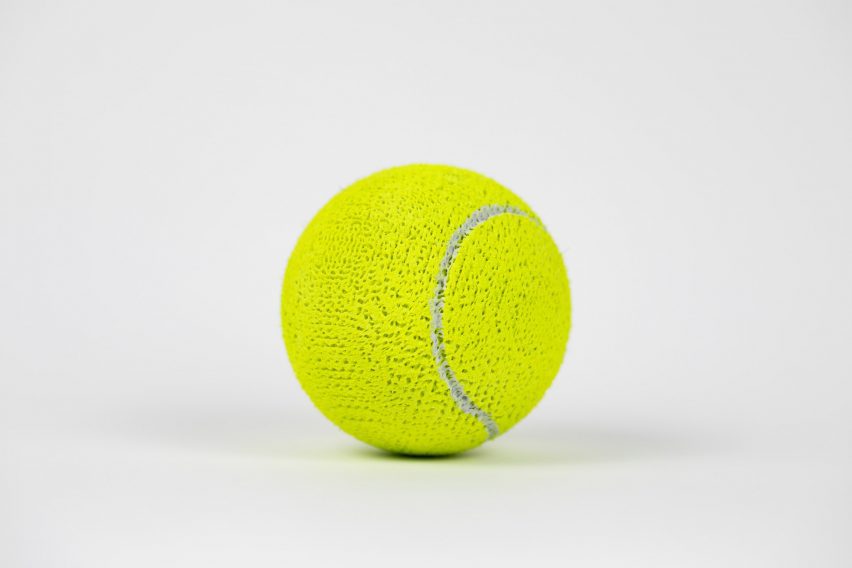 3D-printed tennis ball