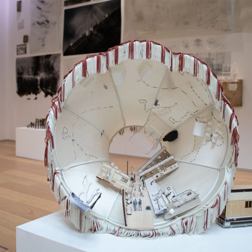 a photograph of a circular model 