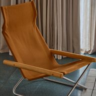 Yellow chair in apartment