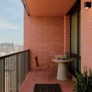 A brick terrace