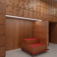 Wooden shelving