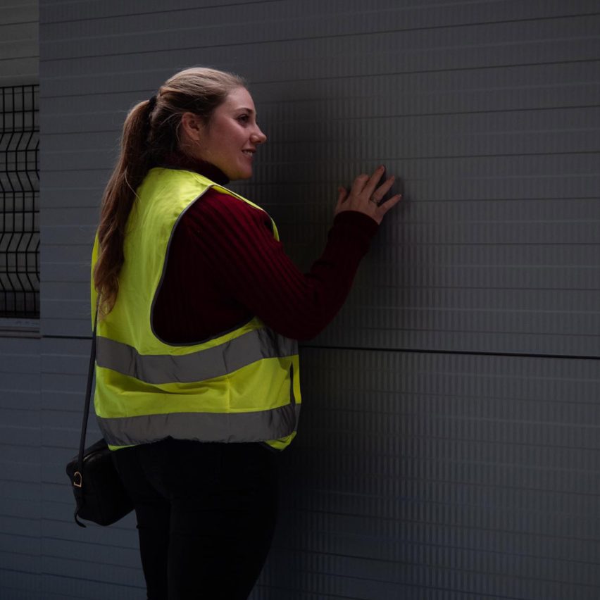 a person in a high vis jacket
