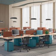 Align desk by Bisley