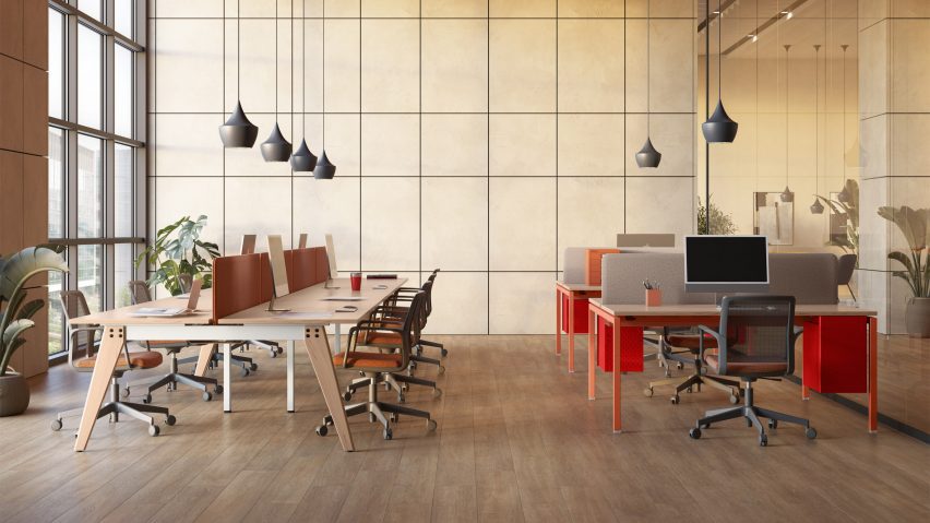 Align desk by Bisley