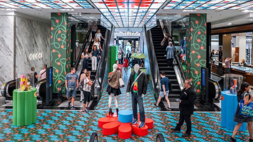 Facade and Carousel takeover by Yinka Ilori