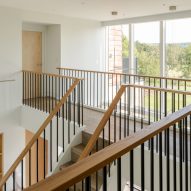 Staircase of Bulls Barn house by Selencky Parsons