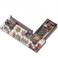 CLAA HQ axonometric diagram