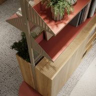 Harp space dividing system by Flokk