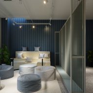 Harp space dividing system by Flokk