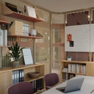 Harp space dividing system by Flokk