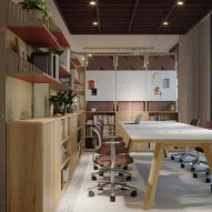 Harp space dividing system by Flokk