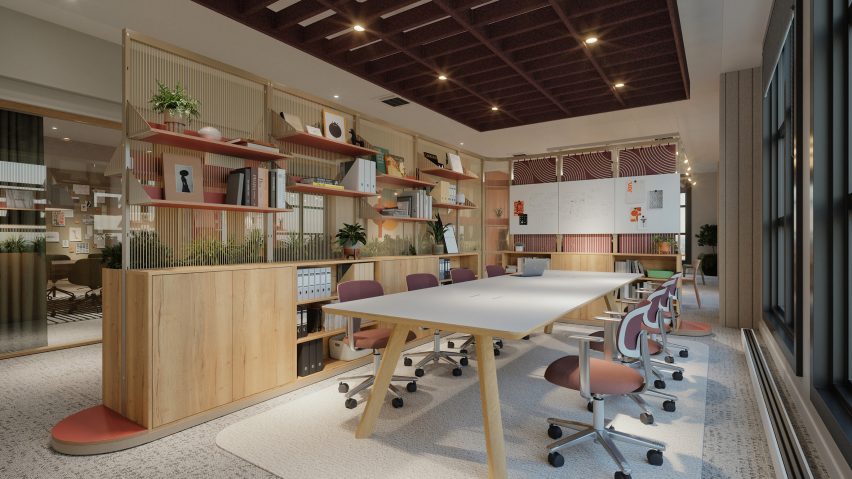 Harp space dividing system by Flokk