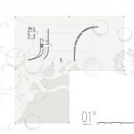 Plan of W House II by IDIN Architects