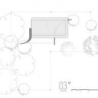 Plan of W House II by IDIN Architects