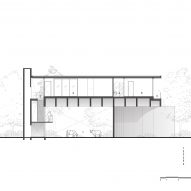 Section of W House II by IDIN Architects
