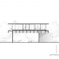 Section of W House II by IDIN Architects