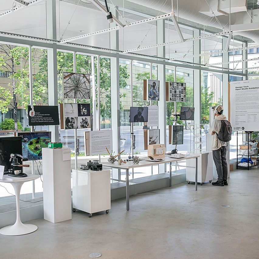a photograph of an exhibition