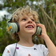 Kibu children's headphones are crafted from agricultural packaging waste