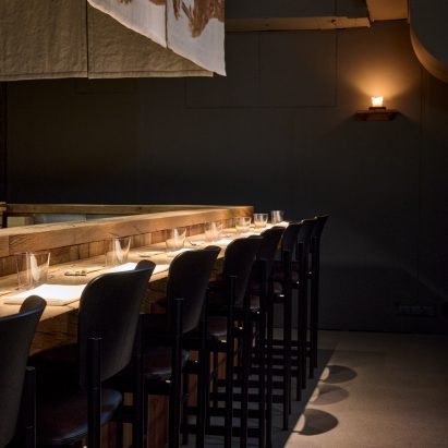 Photo of restaurant, designed by Studio Joanna Laajisto