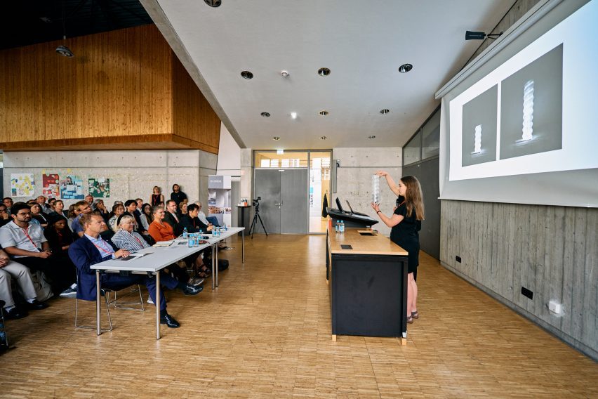Lecturer speaking as part of the programme