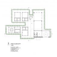 Plans of Antriya, a weekend home in Hyderabad by 23 Degrees Design Shift