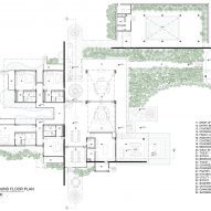 Plans of Antriya, a weekend home in Hyderabad by 23 Degrees Design Shift