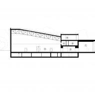 Section of Tselinny Center of Contemporary Culture by Asif Khan