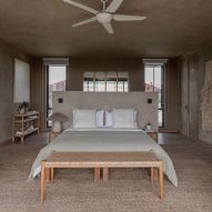 Bedroom in Bi Design House in Bali