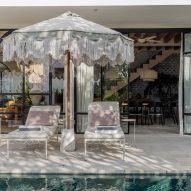 Pool terrace in Bi Design House in Bali