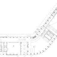 Ground floor plan of Centre for Health by Dorte Mandrup