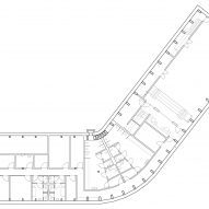 Basement floor plan of Centre for Health by Dorte Mandrup