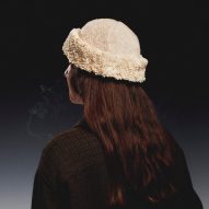 Olivia Gino turns waste cigarette butts into fuzzy hat
