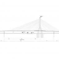 Section of the Danjiang Bridge by Zaha Hadid Architects