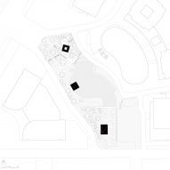 Site plan of the AYDC Public Art Centre by Atelier Xi