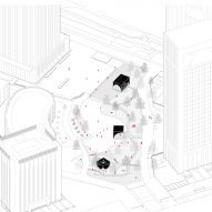 Axonometric of the AYDC Public Art Centre by Atelier Xi