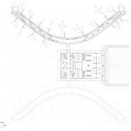 Second floor plan of Techo International Airport by Foster + Partners