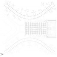 Roof plan of Techo International Airport by Foster + Partners