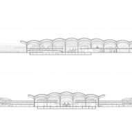 Section of Techo International Airport by Foster + Partners