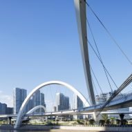 Grand Canal Gateway Bridge in Hangzhou by Zaha Hadid Architects