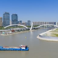 Grand Canal Gateway Bridge in Hangzhou by Zaha Hadid Architects