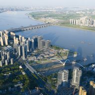 Grand Canal Gateway Bridge in Hangzhou by Zaha Hadid Architects