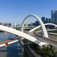 Grand Canal Gateway Bridge in Hangzhou by Zaha Hadid Architects