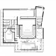 Plan of The Court Theatre by Haworth Tompkins and Athfield Architects