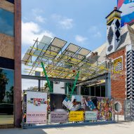 Departamento del Distrito creates solar-powered pavilion in Los Angeles to cool visitors