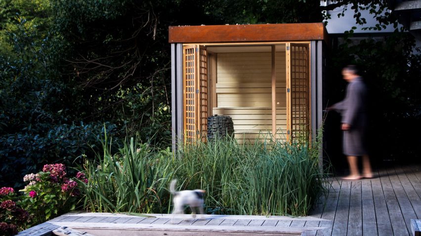 Sauna in garden